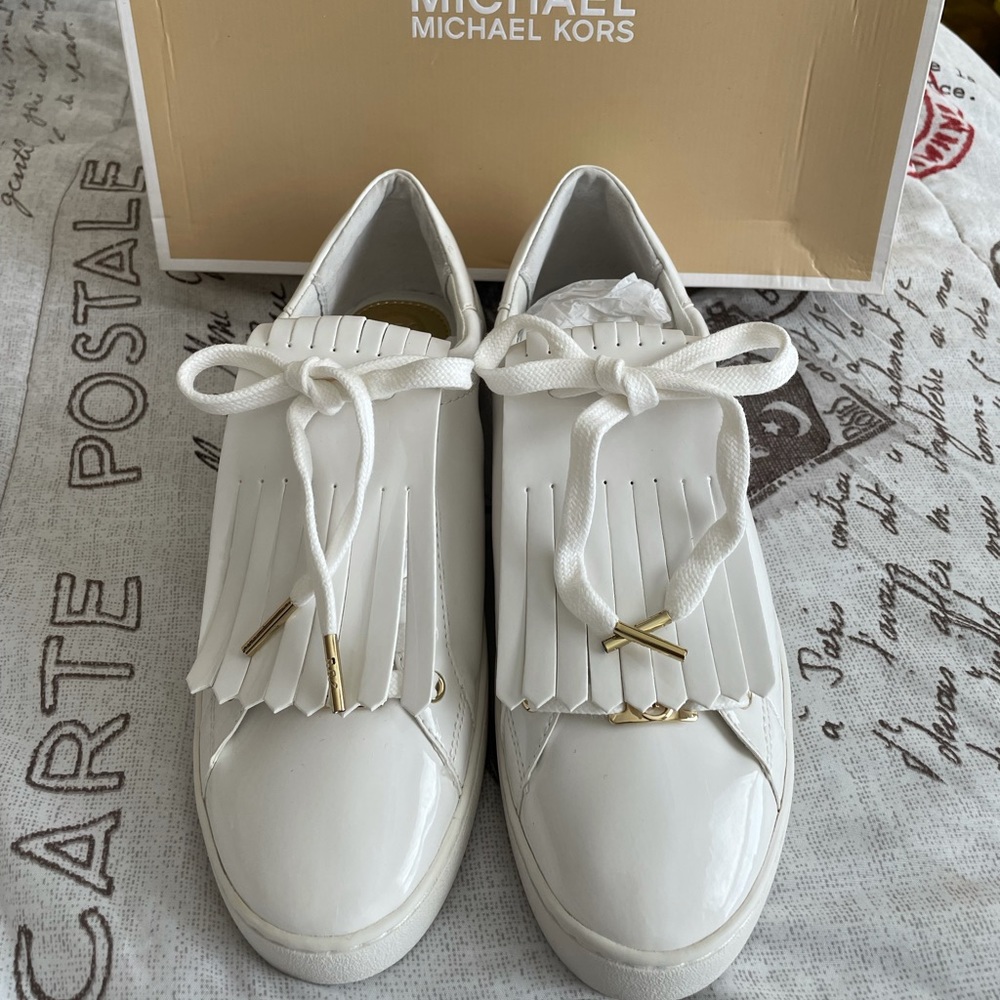 Michael Kors lace-up optic white Sneaker